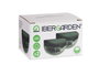 Ibergarden Set Lumière Solaire Murale avec Lumière Froide, Plastique Noir, 5x65x9 cm (Set de 24)