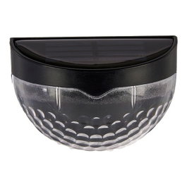 IBERGARDEN Set de luminaires solaires muraux pour l'extérieur, blanc froid, Noir