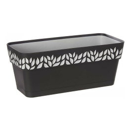 STEFANPLAST Jardinière Cloe Antracite 30cm avec réserve d'eau