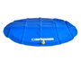 Mascow Tapis pour animal de compagnie avec asperseur bleu 98 cm x 98 cm (Set de 12)