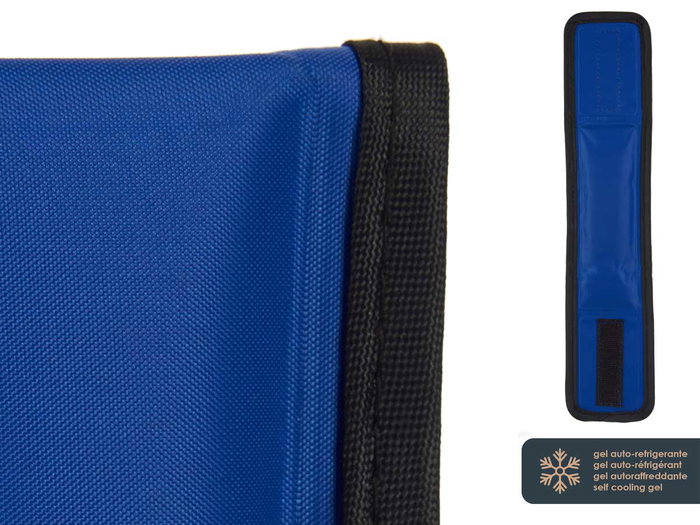 MASCOW Collier rafraîchissant pour chien 30cm Bleu + Noir
