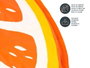 Mascow Tapis Rafraîchissant pour Animal Orange 60 cm (Set de 6)