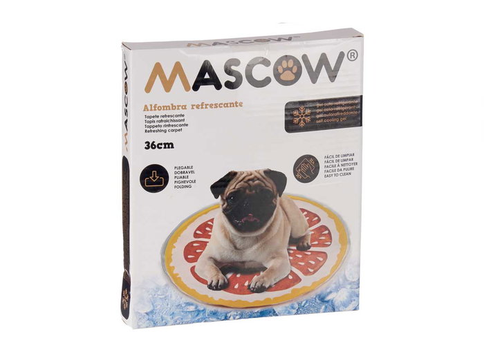 Mascow Tapis Rafraîchissant pour Animal Orange 35x35 cm (Set de 12)