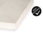 Kinvara Planche à découper fromage marbre blanc 21x2,5x24 cm avec support bois et métal (Set de 8)