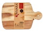 Kinvara Planche à Découper en Bois Acacia avec Bord Blanc 40 x 25,7 cm (Set de 12)