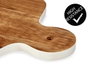 Kinvara Planche à Découper en Bois Acacia avec Bord Blanc 40 x 25,7 cm (Set de 12)