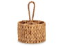 Giftdecor Cubertero en jacinthe d'eau rond avec 4 compartiments 20 x 28.5 x 20 cm (Set de 12)