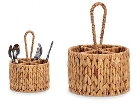 GIFTDECOR Porte-œufs rond en paille avec 4 compartiments