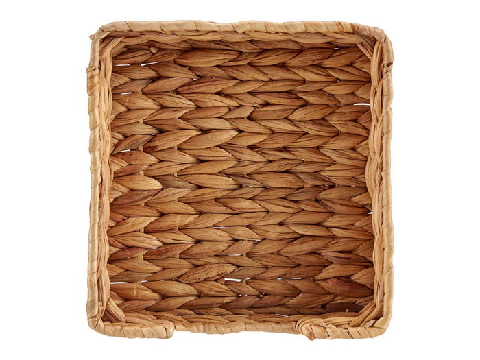 GIFTDECOR Serviteur carré de paille marron