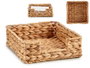 GIFTDECOR Serviteur carré de paille marron