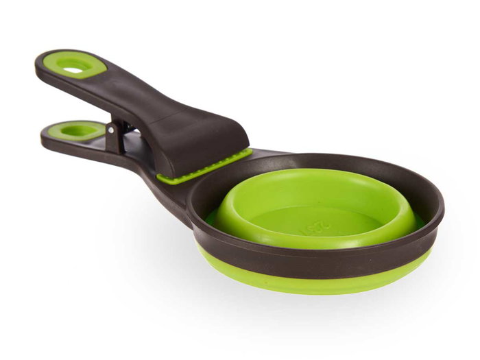 Mascow Pince Cuillère Doseur 3 en 1 237 ml Plastique Vert Gris 19.5x6x9.5 cm (Set de 24)