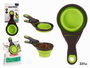 Mascow Pince Cuillère Doseur 3 en 1 237 ml Plastique Vert Gris 19.5x6x9.5 cm (Set de 24)