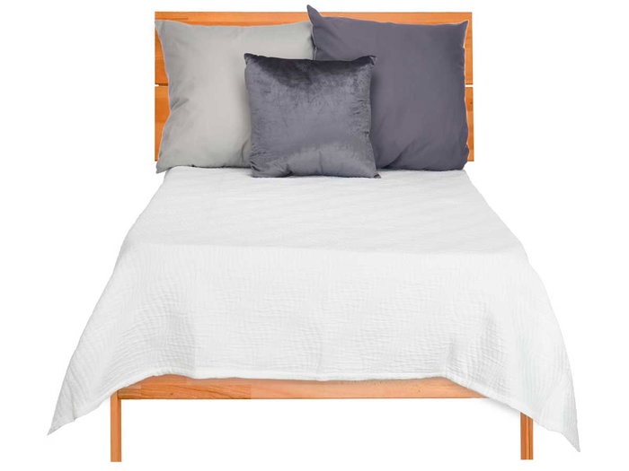 Giftdecor Colcha de cama Agua Blanc 180x260 cm 255 g/m² (Set de 4)