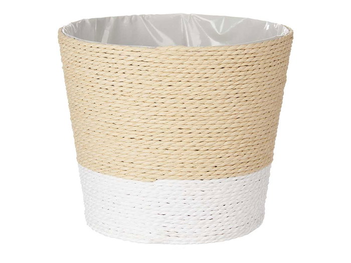 Ibergarden Macetero Cuerda 18 x 16 cm Blanc Naturel Cordage Plastique (Set de 24) Ibergarden Macetero Cuerda 18 x 16 cm Blanc Naturel Cordage Plastique (Set de 24)