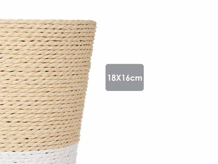 Ibergarden Macetero Cuerda 18 x 16 cm Blanc Naturel Cordage Plastique (Set de 24) Ibergarden Macetero Cuerda 18 x 16 cm Blanc Naturel Cordage Plastique (Set de 24)