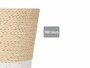 Ibergarden Macetero Cuerda 18 x 16 cm Blanc Naturel Cordage Plastique (Set de 24)