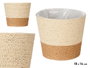 Ibergarden Macetero Cuerda 18 x 16 cm Marron Naturel Plastique (Set de 24)
