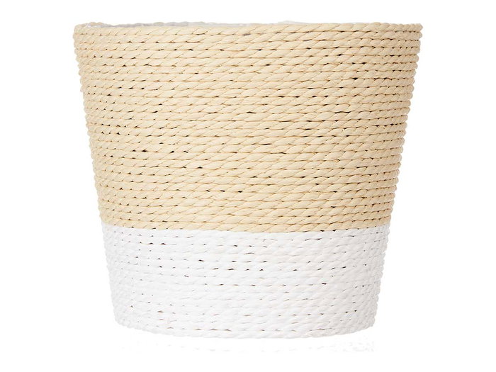 Ibergarden Macetero Cuerda 15x14 cm Blanc Naturel Plastique (Set de 24)