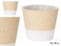 Ibergarden Macetero Cuerda 15x14 cm Blanc Naturel Plastique (Set de 24)