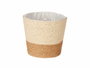 Ibergarden Macetero Cuerda 15x14 cm Marron Natural - Pot de Fleurs en Corde et Plastique (Set de 24)