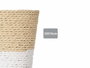 Ibergarden Macetero Cuerda 10x10 cm Blanc Naturel (Set de 24)