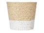 Ibergarden Macetero Cuerda 10x10 cm Blanc Naturel (Set de 24)