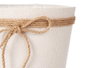 IBERGARDEN Macetero Tela Con Lazo 18x16cm Blanco-Marron