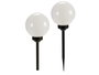 Ibergarden Balise Solaire Plastique Bola 15 cm Blanc et Noir (Set de 8)