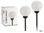 Ibergarden Balise Solaire Plastique Bola 15 cm Blanc et Noir (Set de 8)
