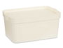 KIPIT Boîte de rangement avec couvercle 7,5 L Crème