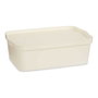 KIPIT Boîte en plastique avec couvercle 14L Crème
