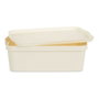 KIPIT Boîte en plastique avec couvercle 14L Crème