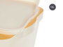 Kipit Boîte de Rangement en Plastique avec Couvercle 14 L Crème 29.5 x 45 x 14.3 cm (Set de 12)