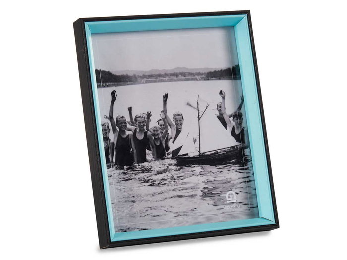 Giftdecor Porte-photo Bois MDF 20x25 cm Noir et Bleu avec Verre (Set de 24) Giftdecor Porte-photo Bois MDF 20x25 cm Noir et Bleu avec Verre (Set de 24)