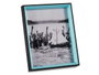 Giftdecor Porte-photo Bois MDF 20x25 cm Noir et Bleu avec Verre (Set de 24)