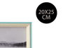 GIFTDECOR Porte-photos en bois 20x25 cm bleu et blanc (Set de 24)