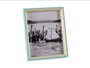 GIFTDECOR Porte-photos en bois 20x25 cm bleu et blanc (Set de 24)