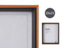 Giftdecor Porte-photos en bois MDF 20x25 cm avec verre, marron et noir (Set de 24)