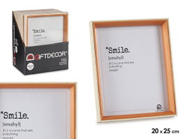 GIFTDECOR Portafotos Madera 20x25 Natural y Marron