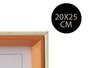 Giftdecor Porte-photos en Bois MDF 22x27 cm Naturel et Marron (Set de 24)
