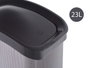 Berilo Papelera Plastique Basculante Fibre Carbone 23L Gris 27x43x34 cm (Set de 6)