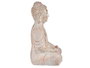 Ibergarden Bouddha Polirésine Mains Jointes Blanc et Or 24x50x31 cm