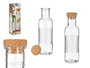 Pasabahce Bouteille Hoop avec Bouchon Liège 1070 ml Verre Transparent 8x29x8 cm (Set de 6)