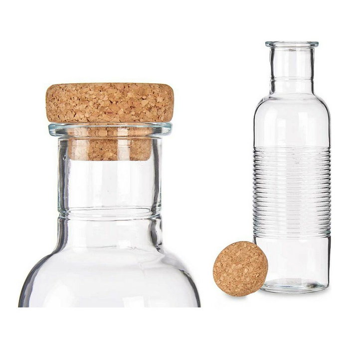 Pasabahce Bouteille Hoop avec bouchon en liège 1070ml, lot de 6 Pasabahce Bouteille Hoop avec bouchon en liège 1070ml, lot de 6