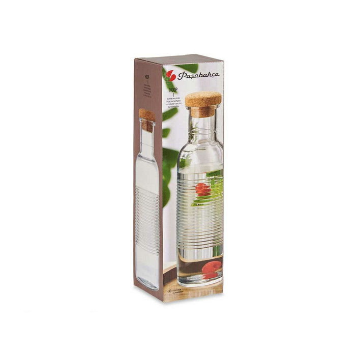 Pasabahce Bouteille Hoop avec bouchon en liège 1070ml, lot de 6 Pasabahce Bouteille Hoop avec bouchon en liège 1070ml, lot de 6