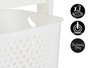 Kinvara Verduler Plastique 2 Niveaux avec Roues Blanc 35x82x43 cm