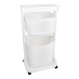 KIPIT Ropero Plastico 2 Alturas Blanco