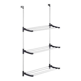 KIPIT Tendedero de puerta pliable 6,5 mètres avec 3 étagères