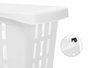 Kipit Organiseur Plastique pour Armoire avec Roues Blanc 17x26x46 cm (Set de 12)