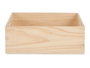 Giftdecor Boîte en bois fermée 40 x 35 x 14 cm Pin naturel (Set de 4)